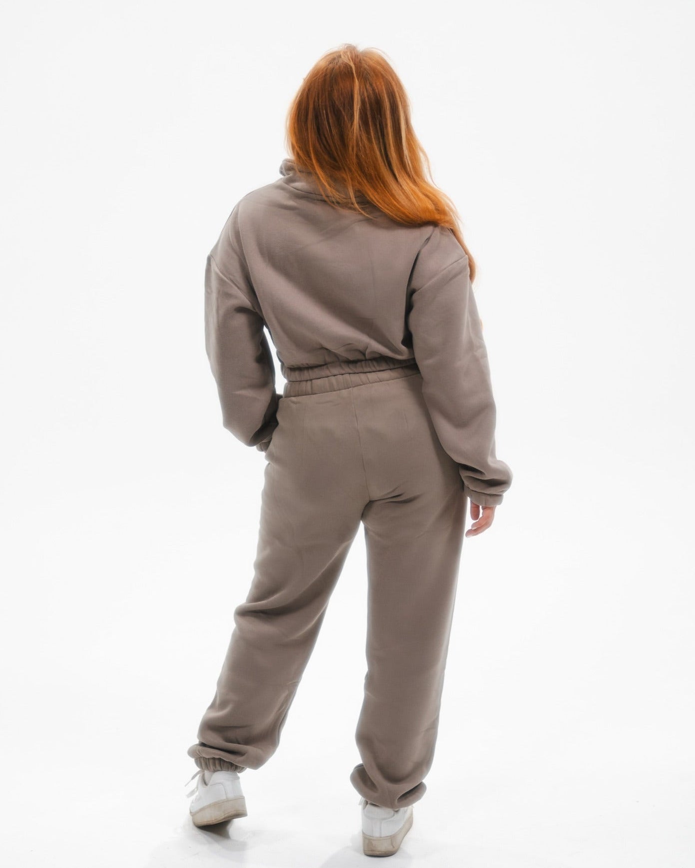 Comfy Grey Fleece Plush High Waist Sweatpants