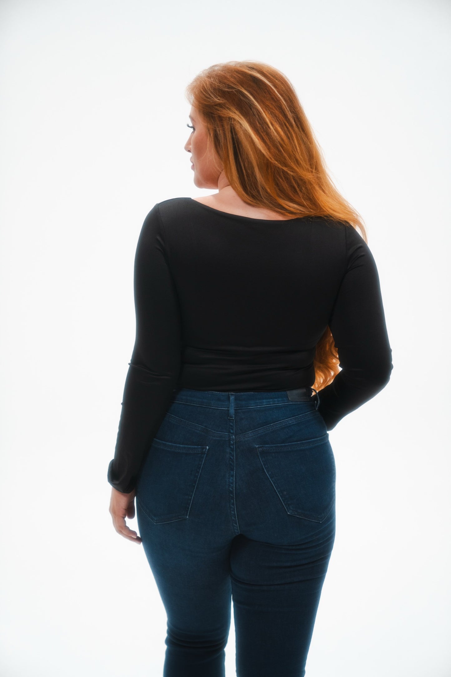 Scoop Neck Long Sleeve Bodysuit